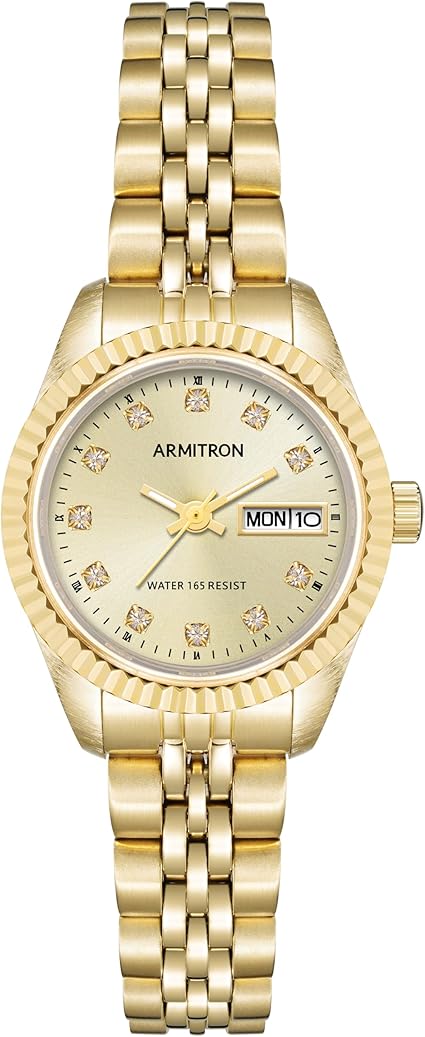 Armitron Women's Genuine Crystal Accented Bracelet Watch