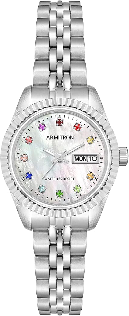 Armitron Women's Genuine Crystal Accented Bracelet Watch
